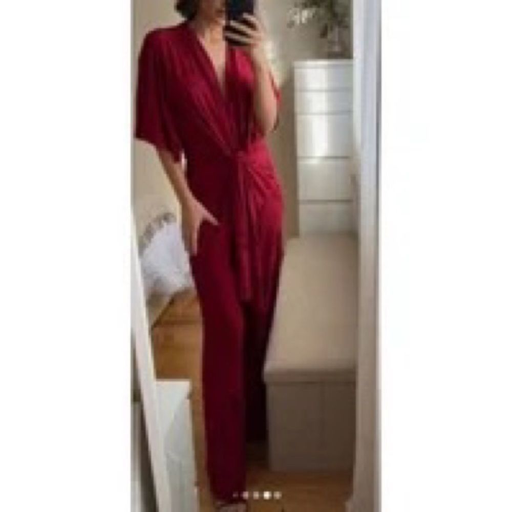 ZARA LONG JACQUARD JUMPSUIT - Picture 3 of 13